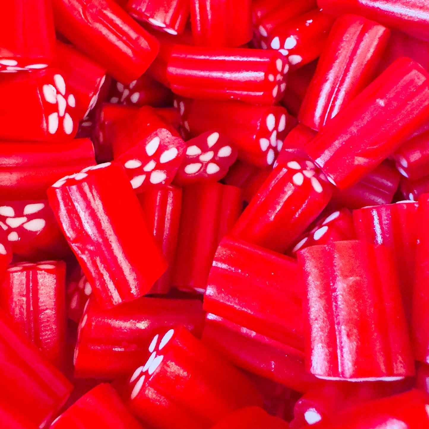 Cherry Licorice Filled With Vanilla Fondant