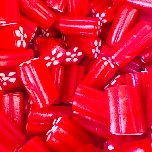Cherry Licorice Filled With Vanilla Fondant