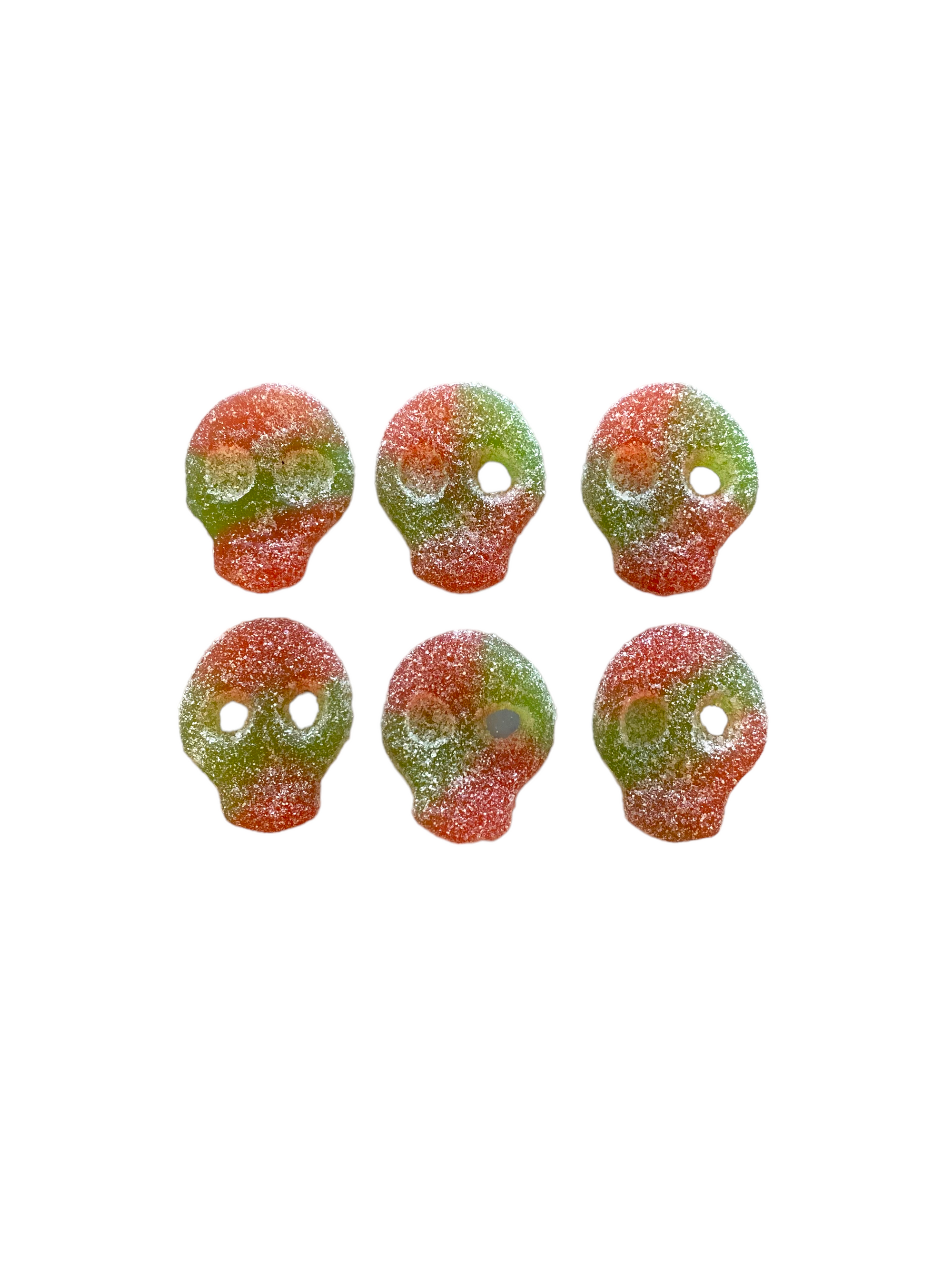 swedish sour gummy skulls watermelon