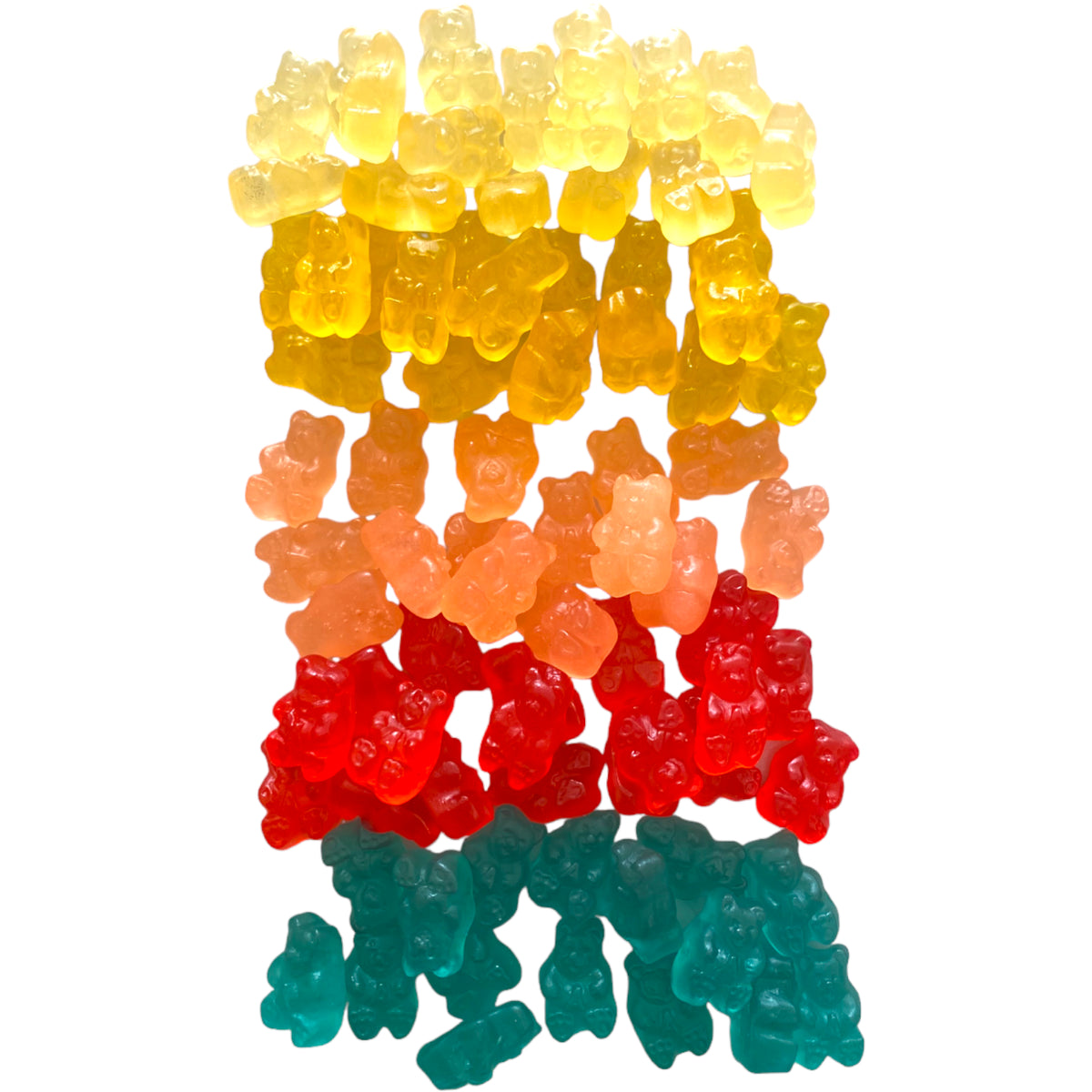 A Rainbow of Gummy Bears