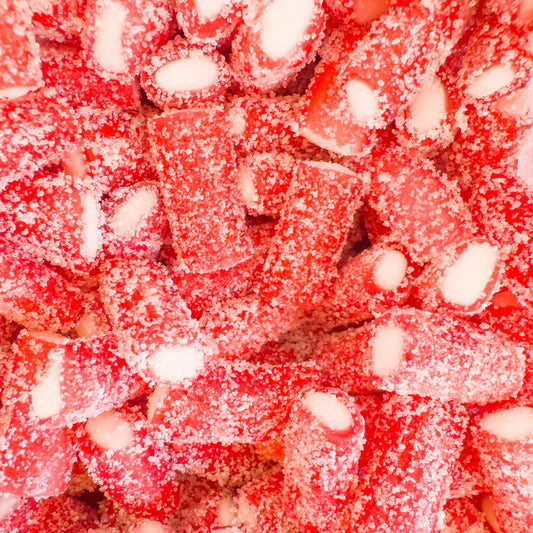 Sour Strawberry Bite With Vanilla Filling