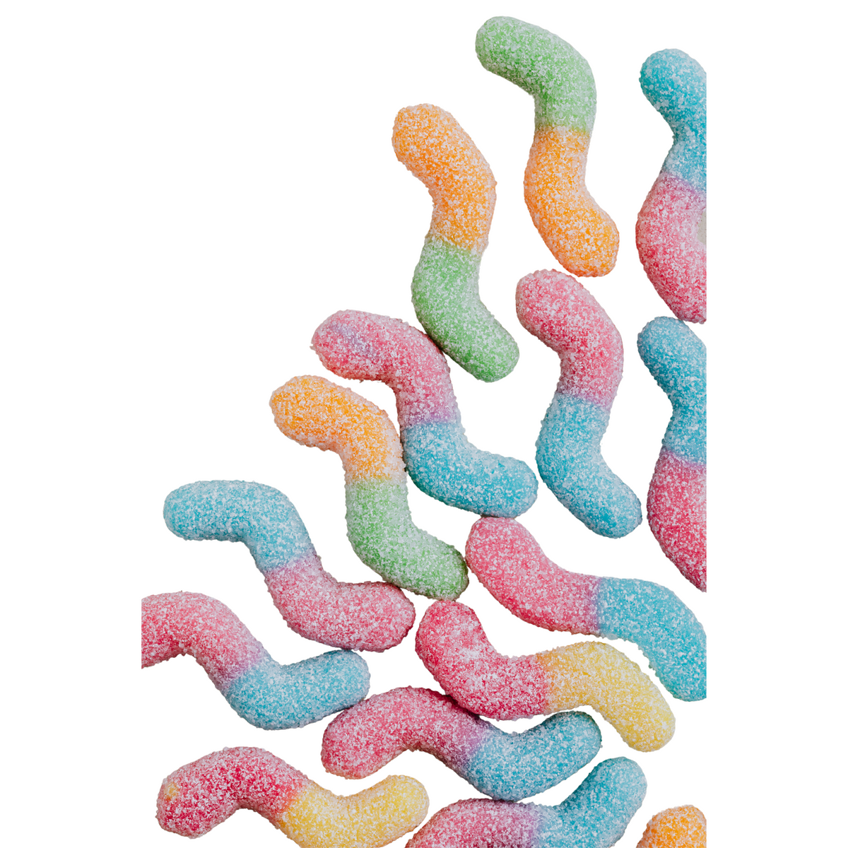 Sour Mini Rainbow Gummy Worms